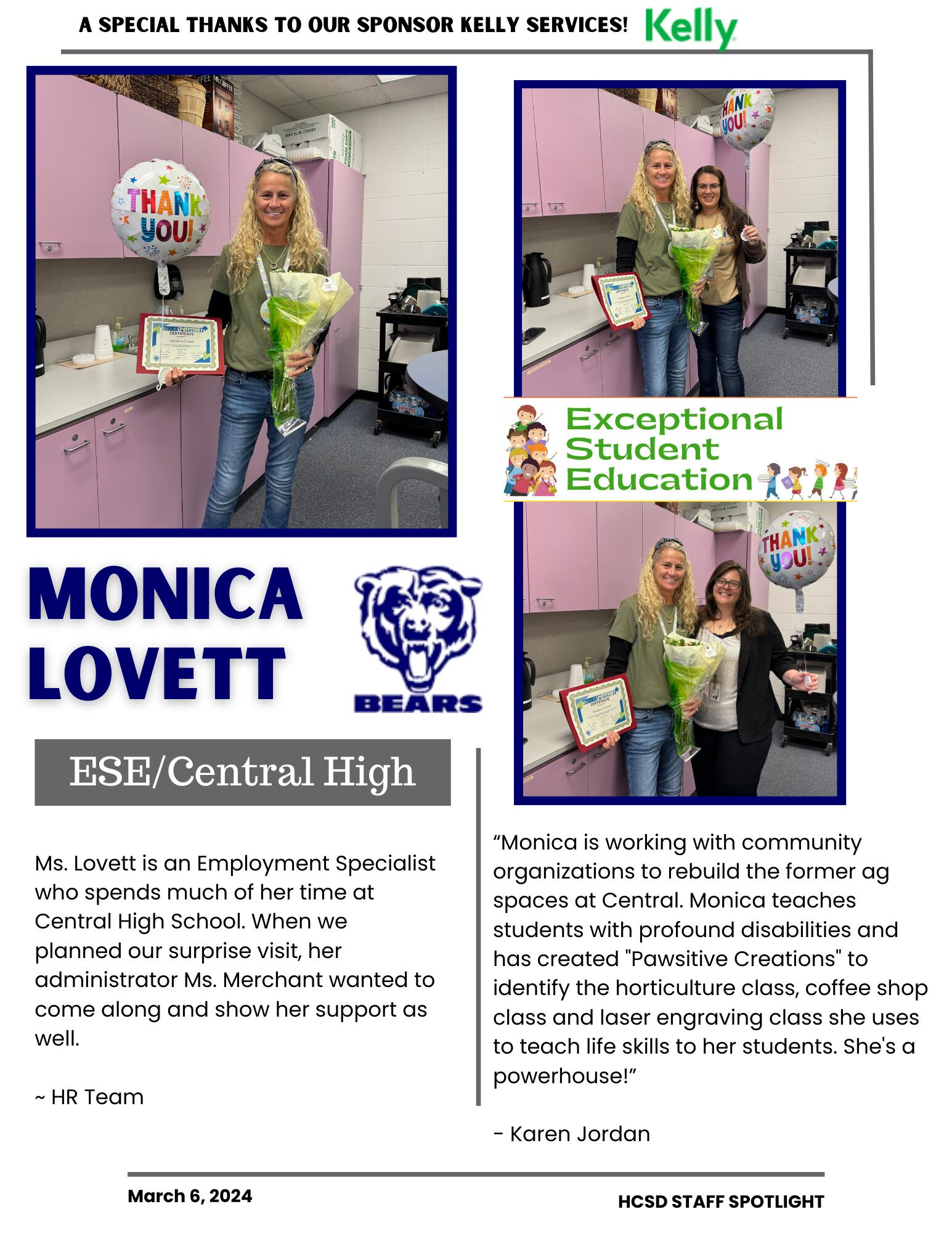 Staff Spotlight on Monica Lovett