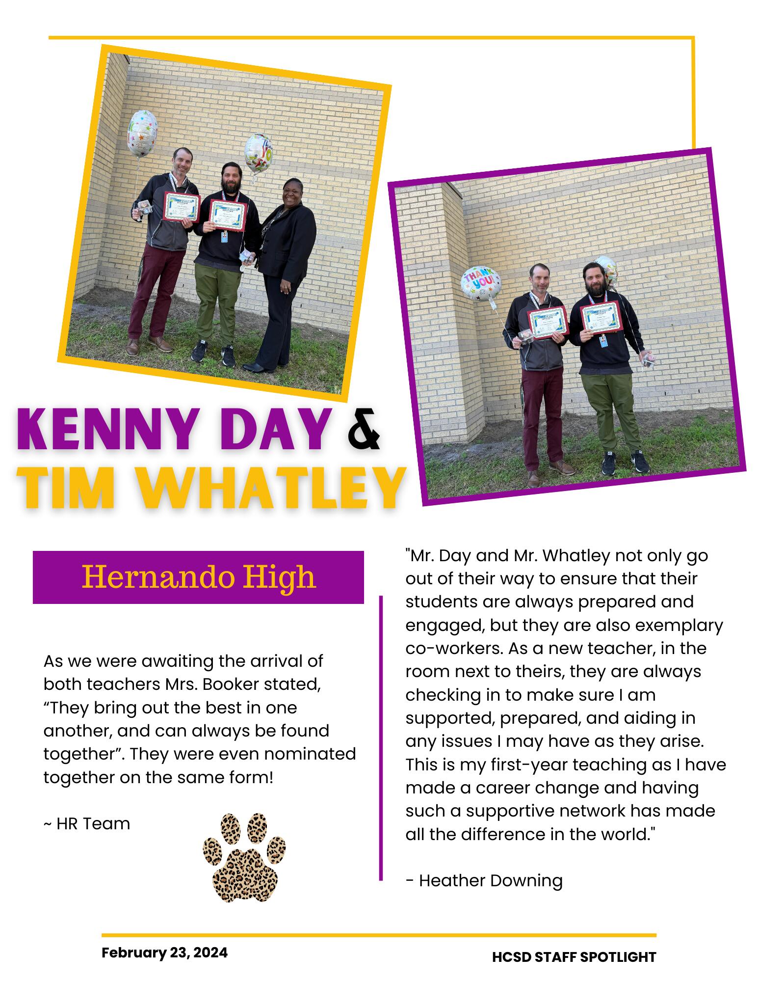 Staff Spotlight on Tim Whatley & Kenny Day