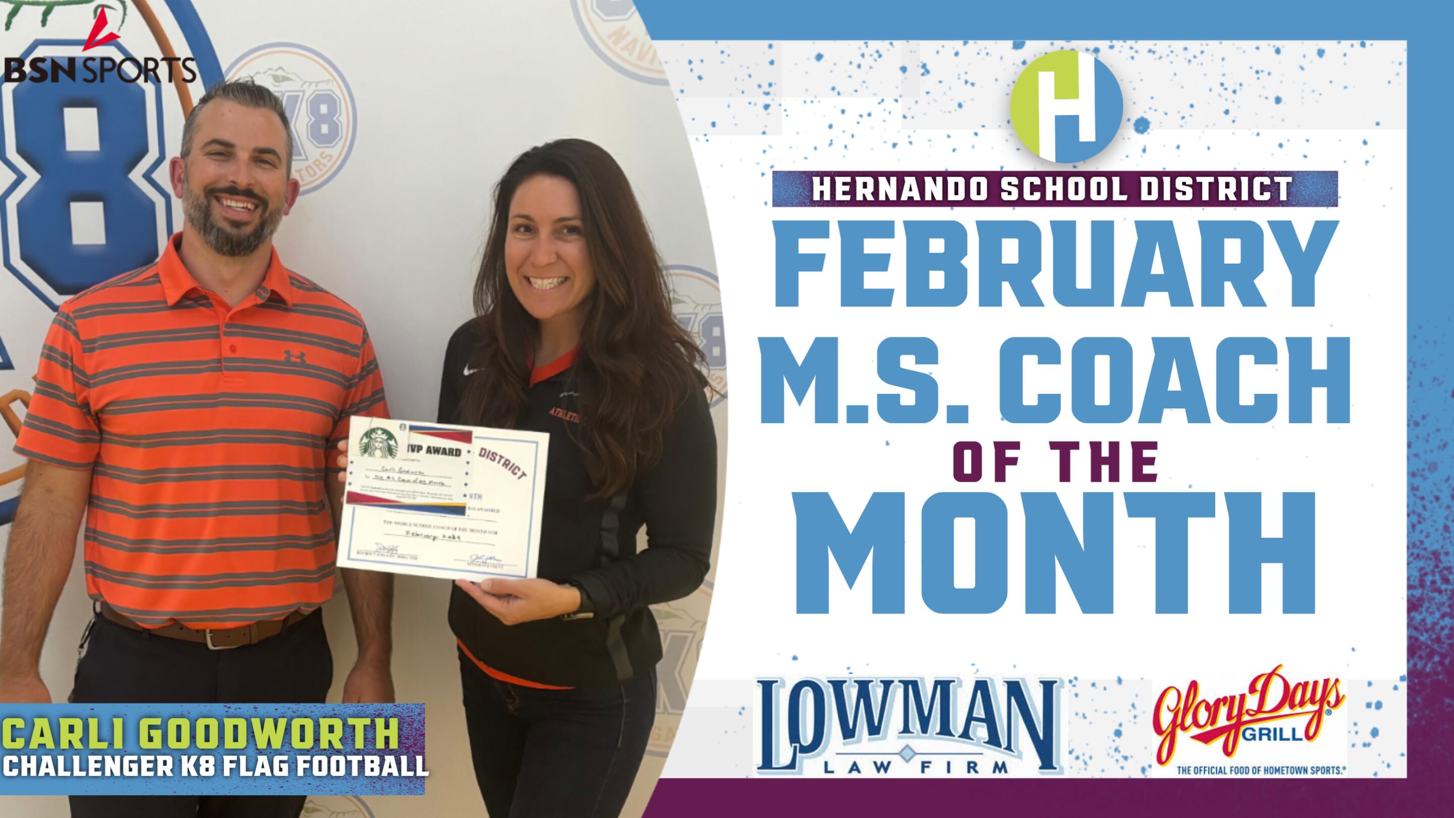 February MS Coach of the Month