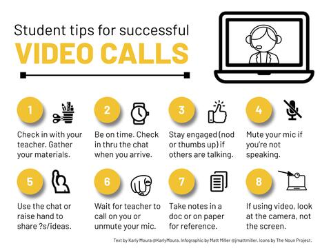 Student tips for successful video calls